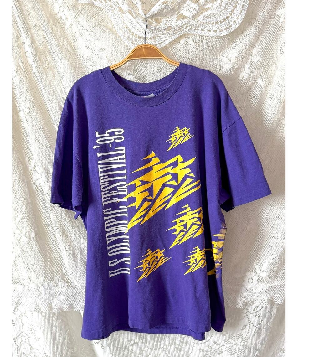 Vintage 1995 Olympic Festival Colorado Purple Graphic Tee Single Stitch